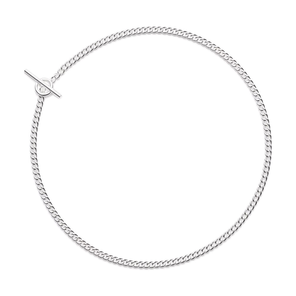 CUBAN NECKLACE 102163 POLISHED SILVER