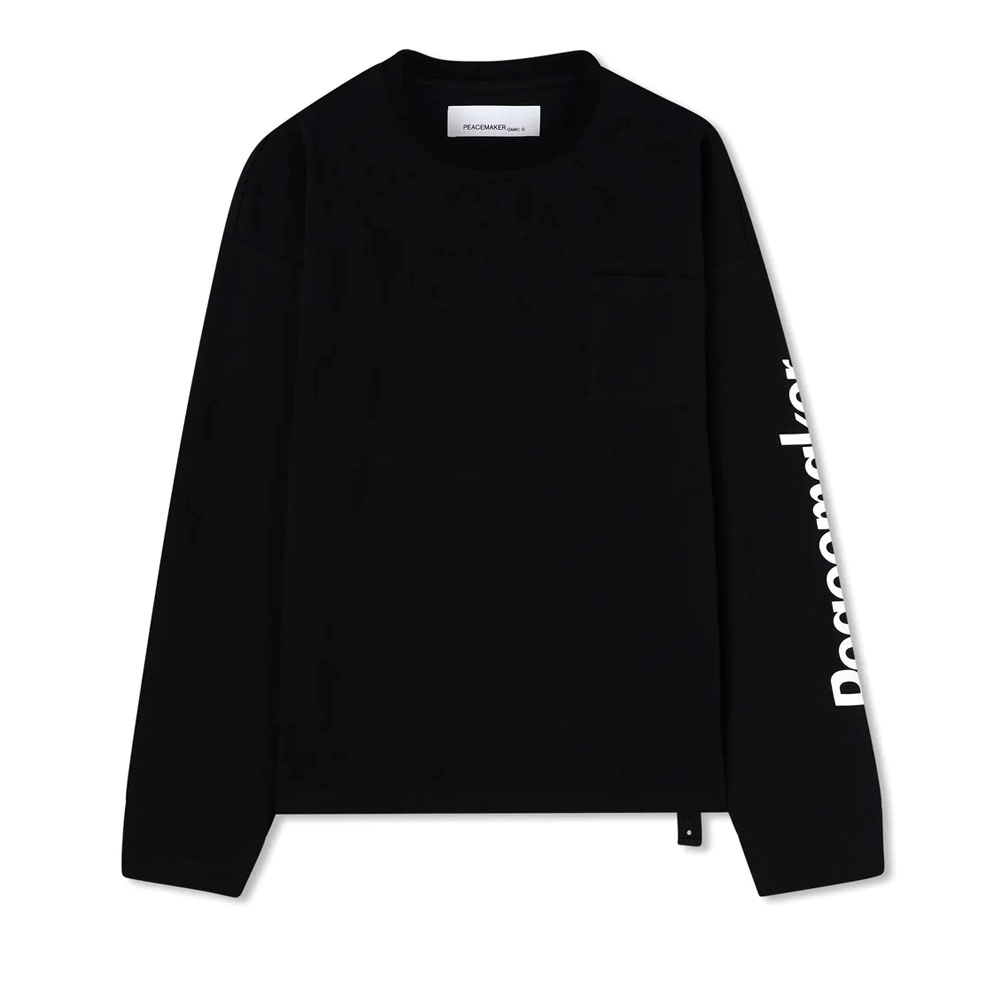 PEACEMAKER L/S POCKET TEE BLACK