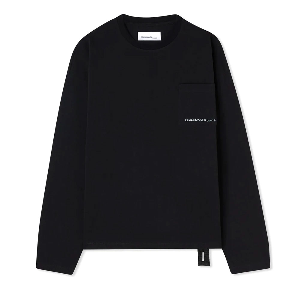 PEACEMAKER LIGHTER L/S POCKET TEE BLACK