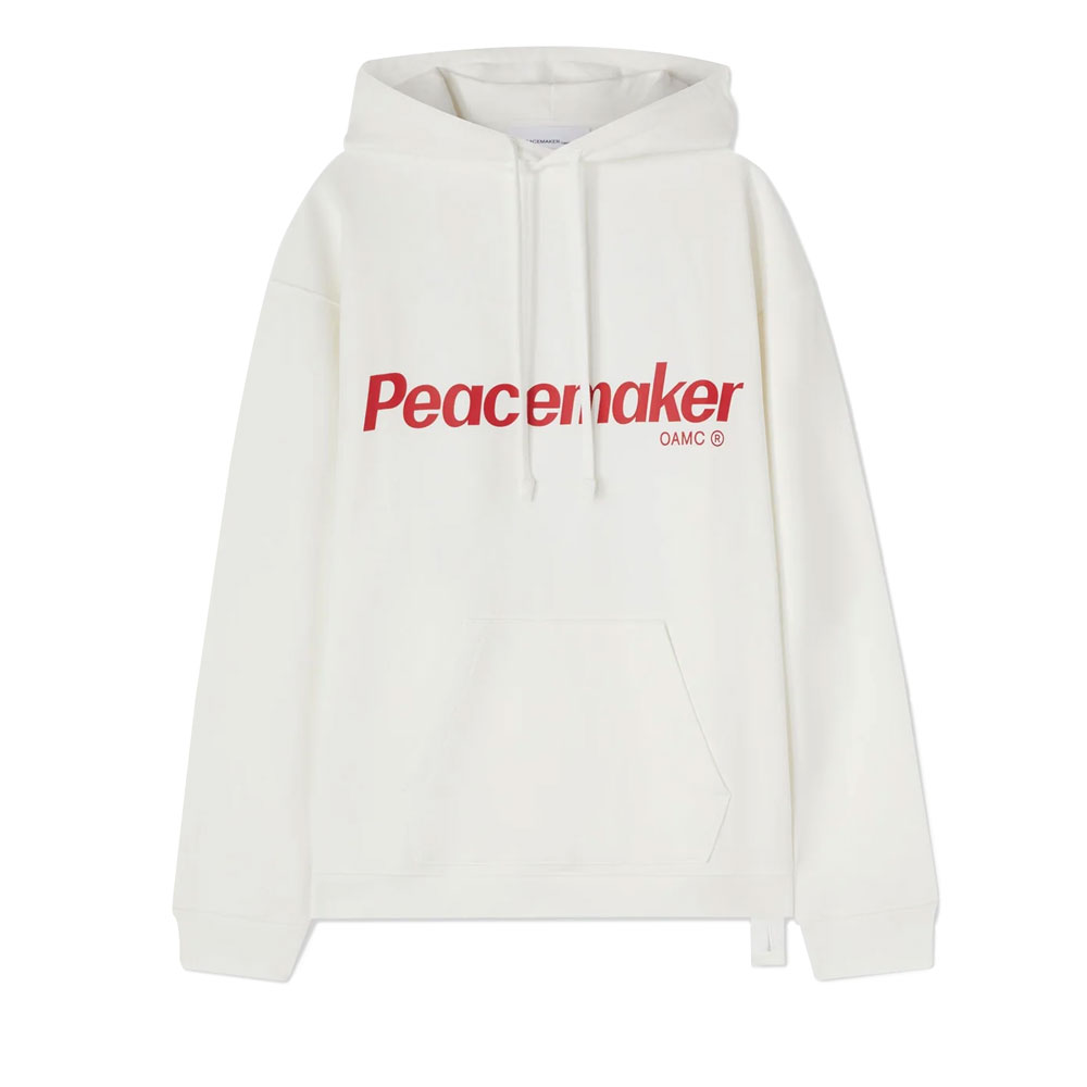 PEACEMAKER FLOWER LOOSE FIT HOODIE SNOW WHITE