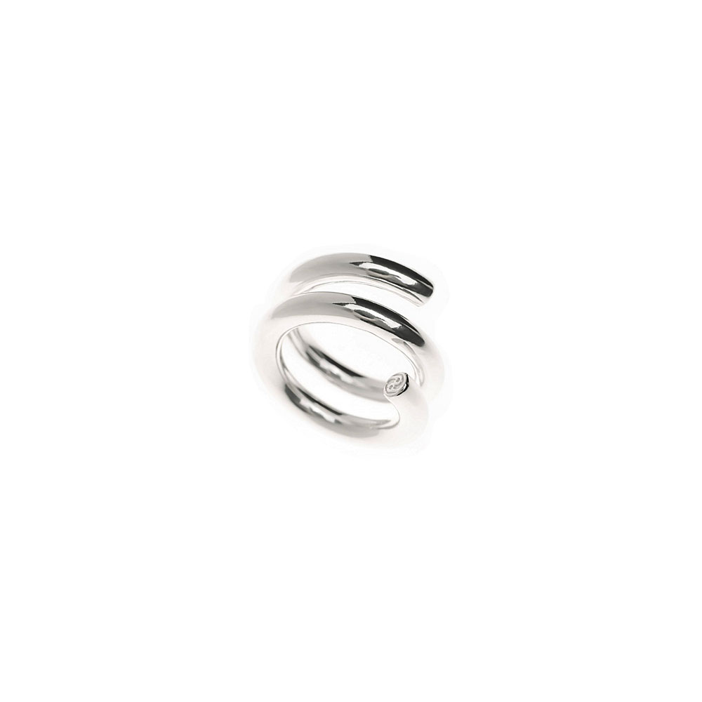 COIL RING 101726 POLISHED SILVER