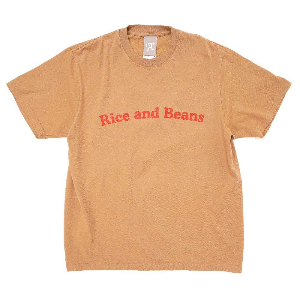 A POSITIVE MESSAGE by P.A.M.  + Cali Thornhill DeWitt RICE AND BEANS SS TEE MOUSSE