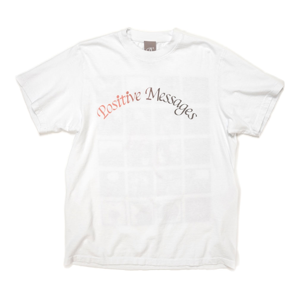 A POSITIVE MESSAGE by P.A.M.  + Cali Thornhill DeWitt ARC SS TEE WHITE