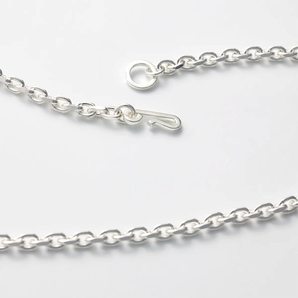 新品未使用 allblues fold necklace silver