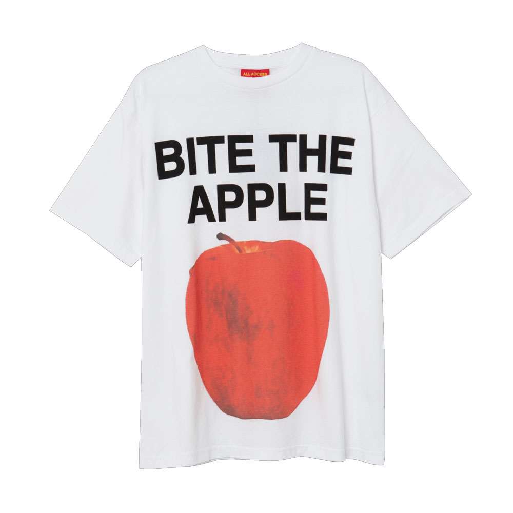 BITE THE APPLE T-SHIRT WHITE