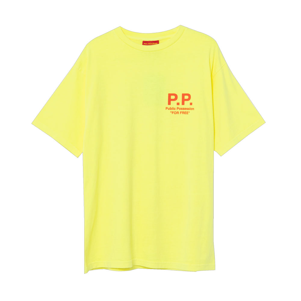 PP DOG T-SHIRT NEON YELLOW