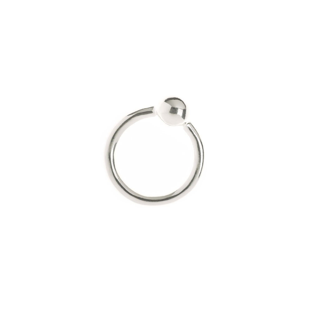 PEARL RING ONE 101720 POLISHED SILVER