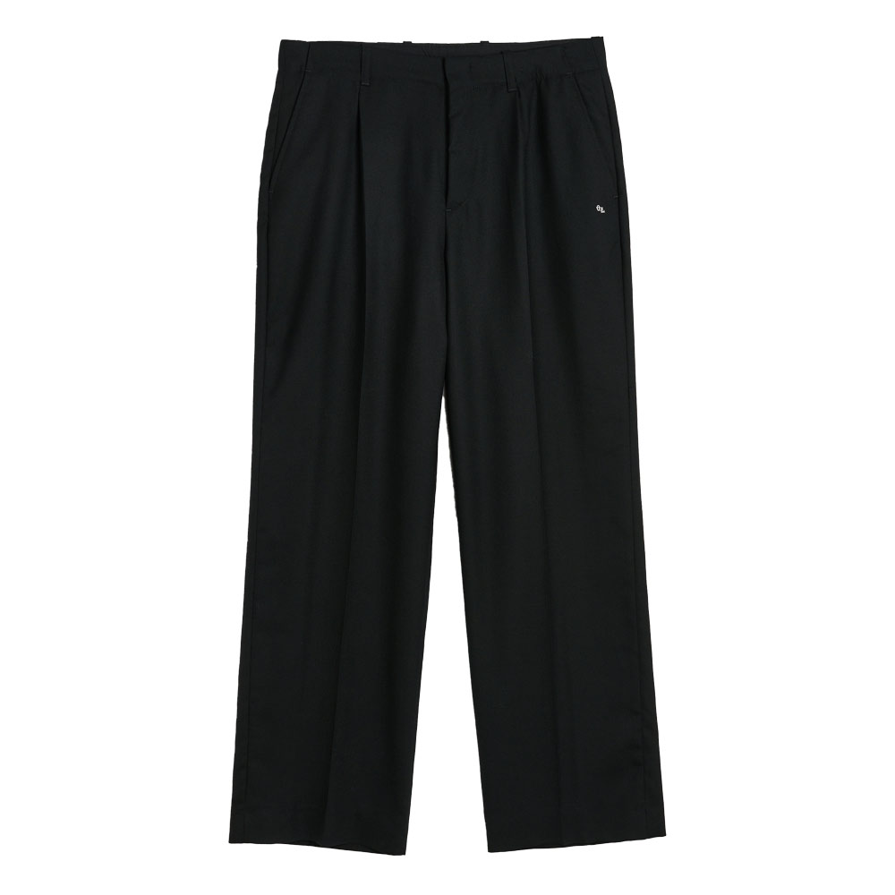 BORROWED CHINO BLACK PANAMA WOOL