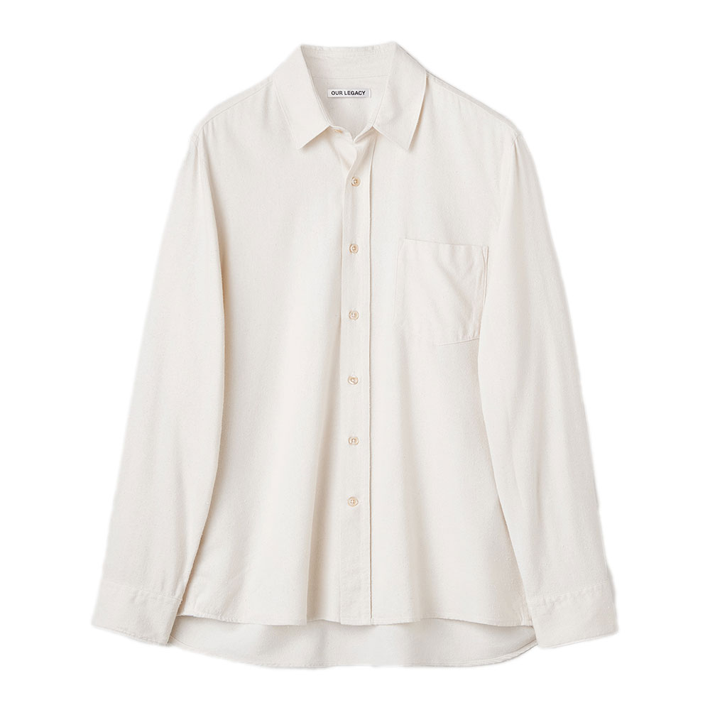 CLASSIC SHIRT WHITE SILK