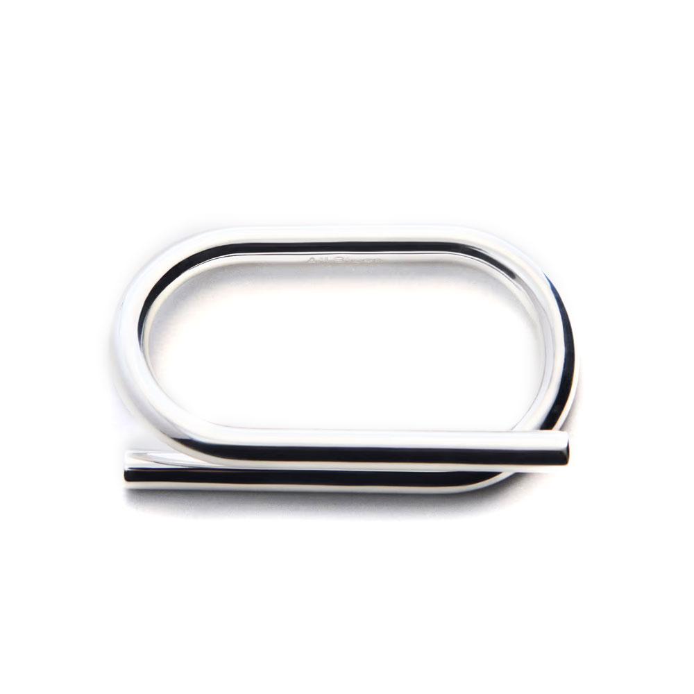 FOLD RING 102091 POLISHED SILVER