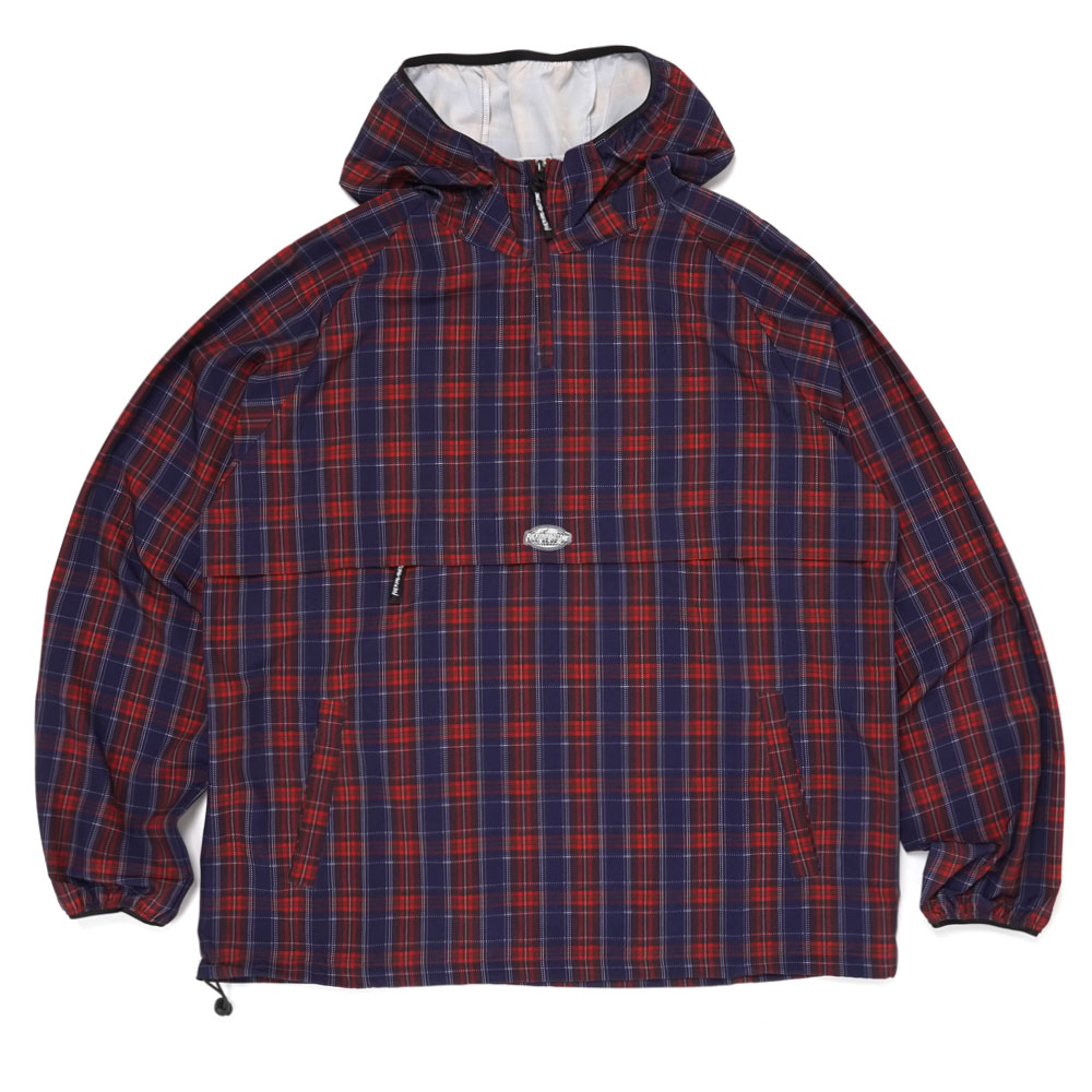 PLAID ANORAK MAROON/PLAID