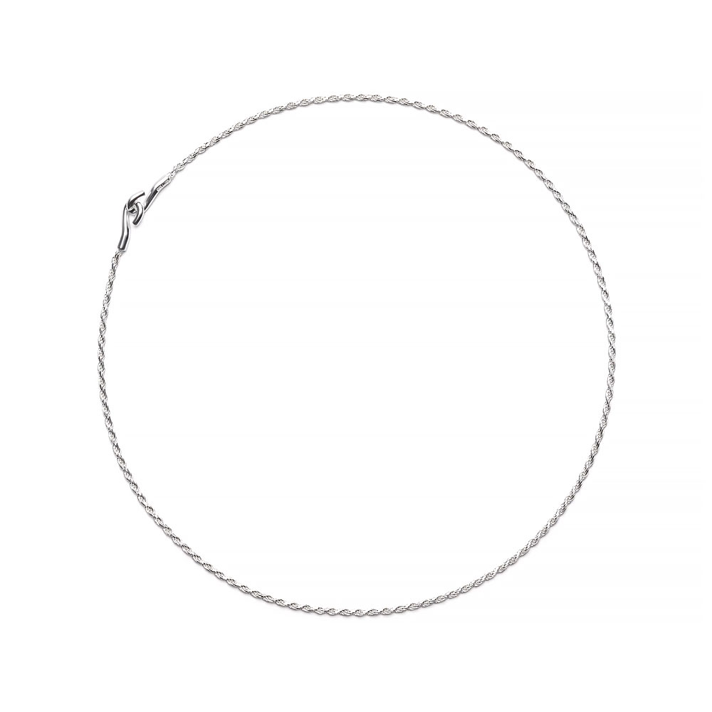 ROPE NECKLACE 101946 POLISHED SILVER