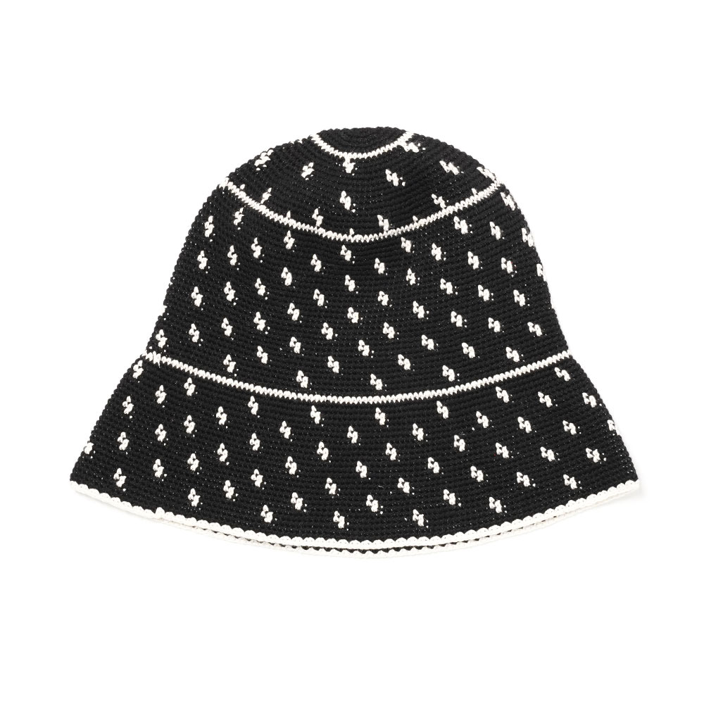 A HAT NAME WANDA BLACK+IVORY