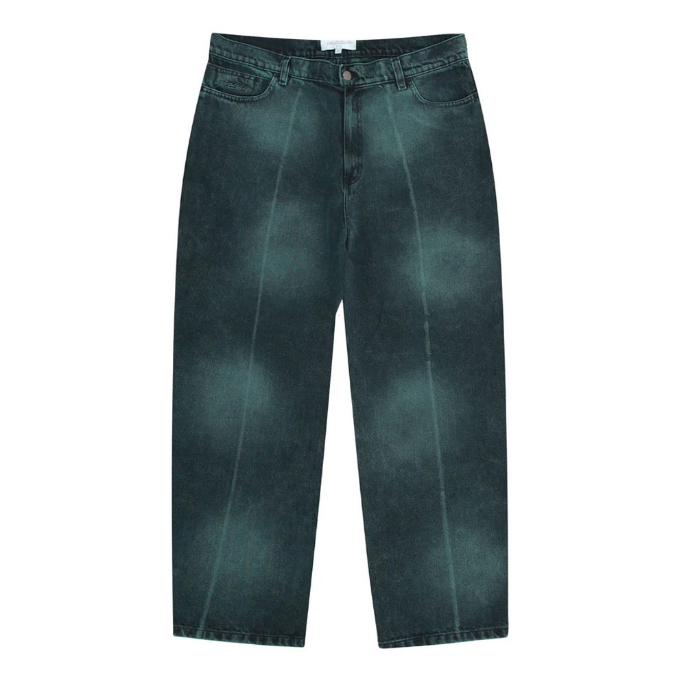 BLEACHED PHANTASY JEANS EMERALD