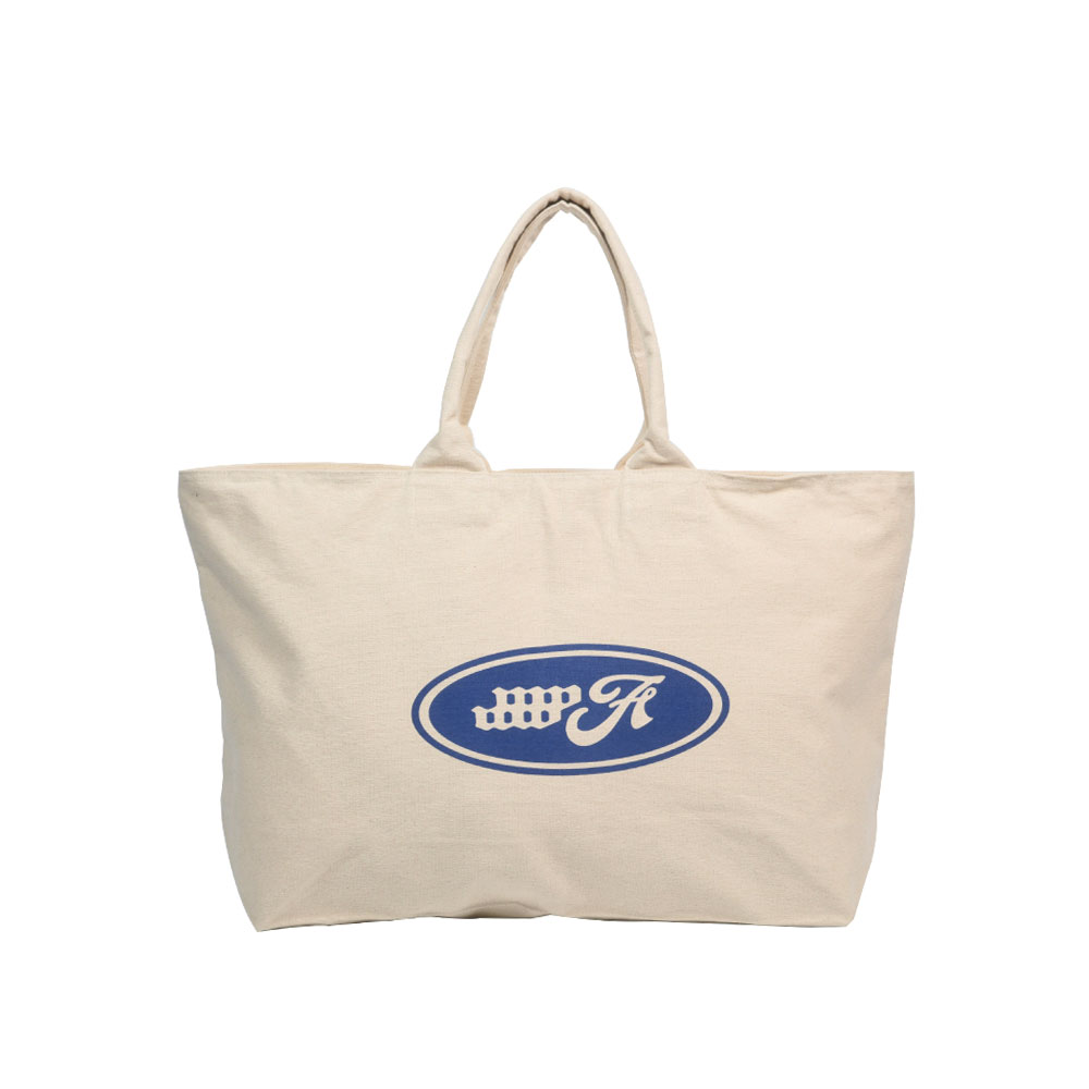 EMBLEM LOGO TOTE BAG NATURAL