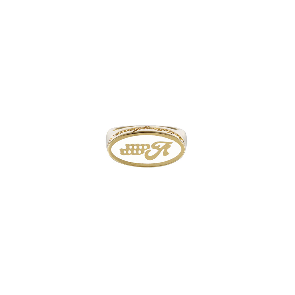 EMBLEM RING ll 18KGP WHITE