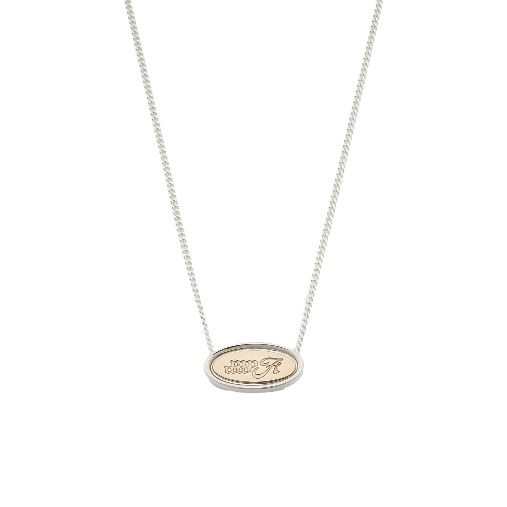 EMBLEM NECKLACE GT NARROW K10＋SILVER