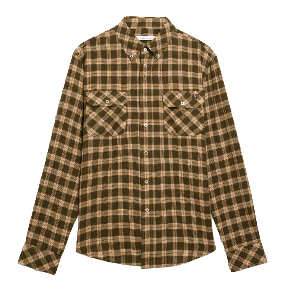 CANOPY SHIRT JADE/OCRE/OYSTER