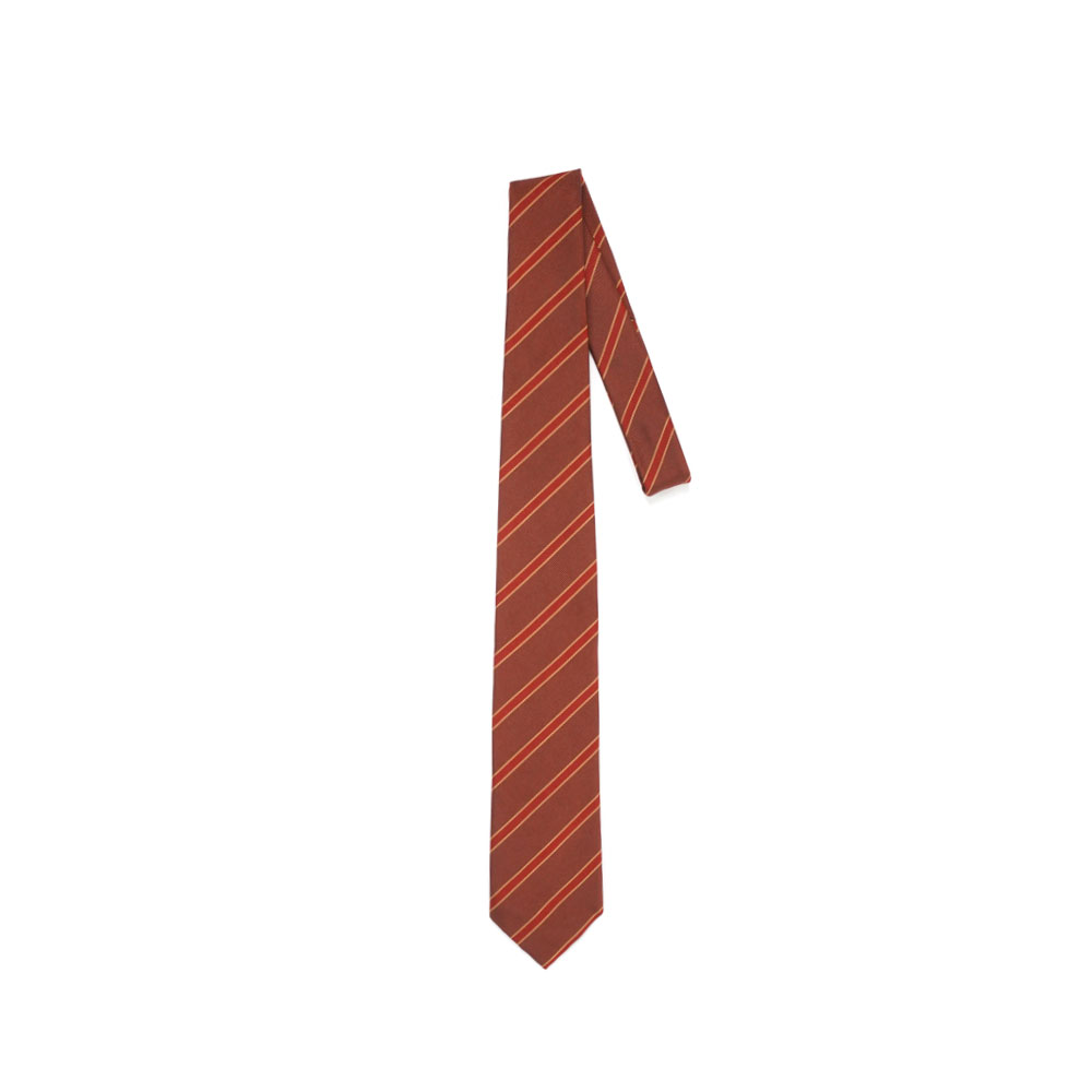 SILK STRIPE TIE BURGUNDY STRIPE A25AT01SS