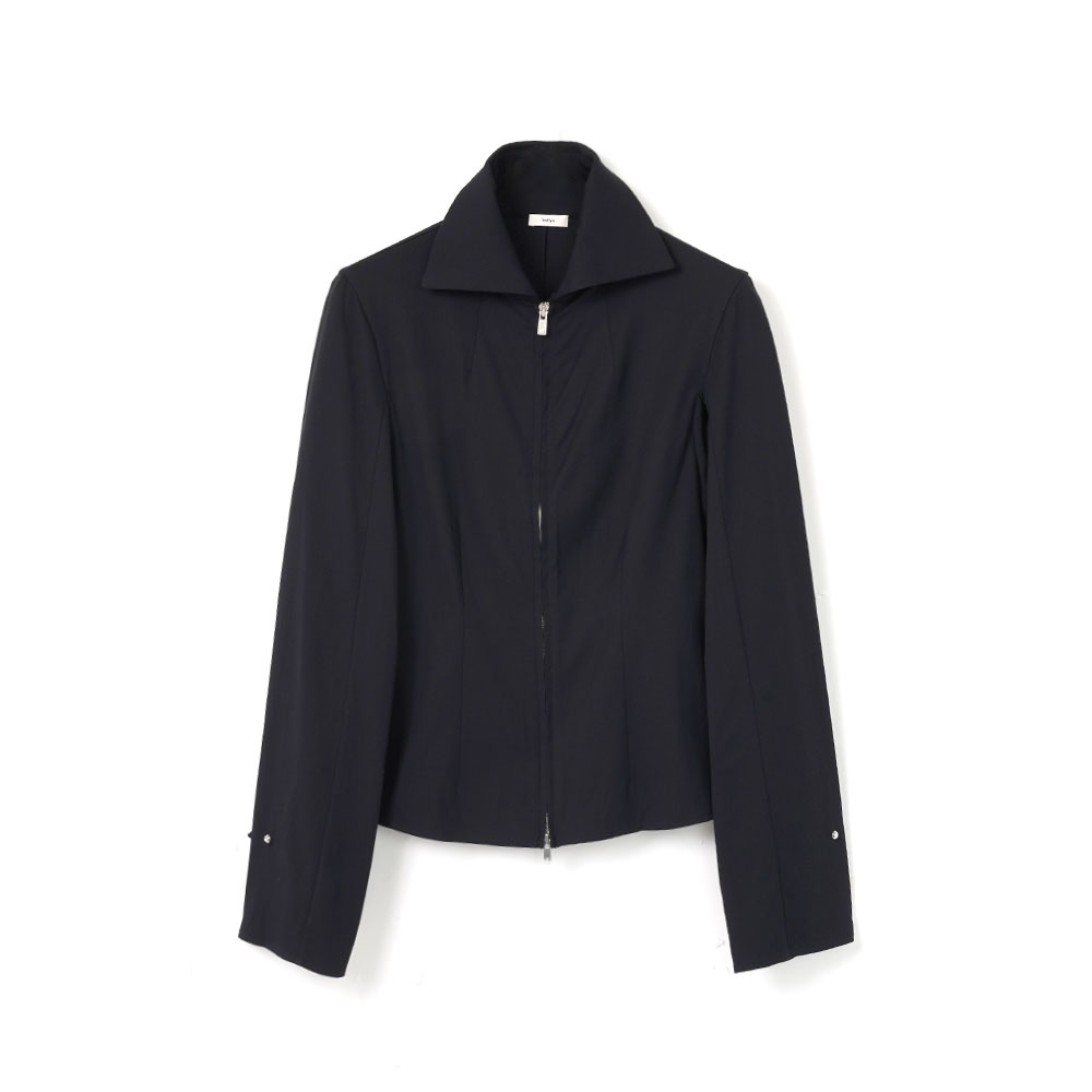 STRUCTURED SPREAD COLLAR SHIRT DARK NAVY