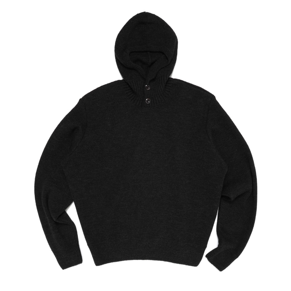HOODED SWEATER DARK ESPRESSO
