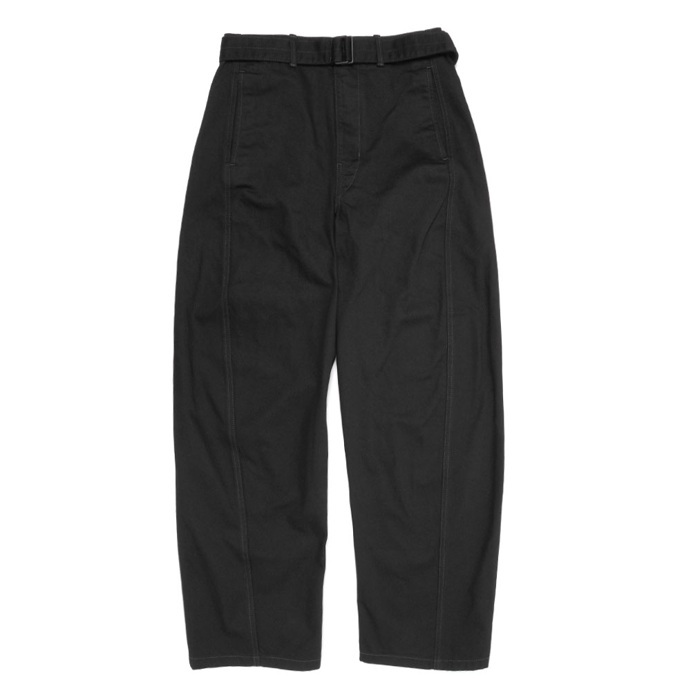 TWISTED BELTED PANTS BLACK