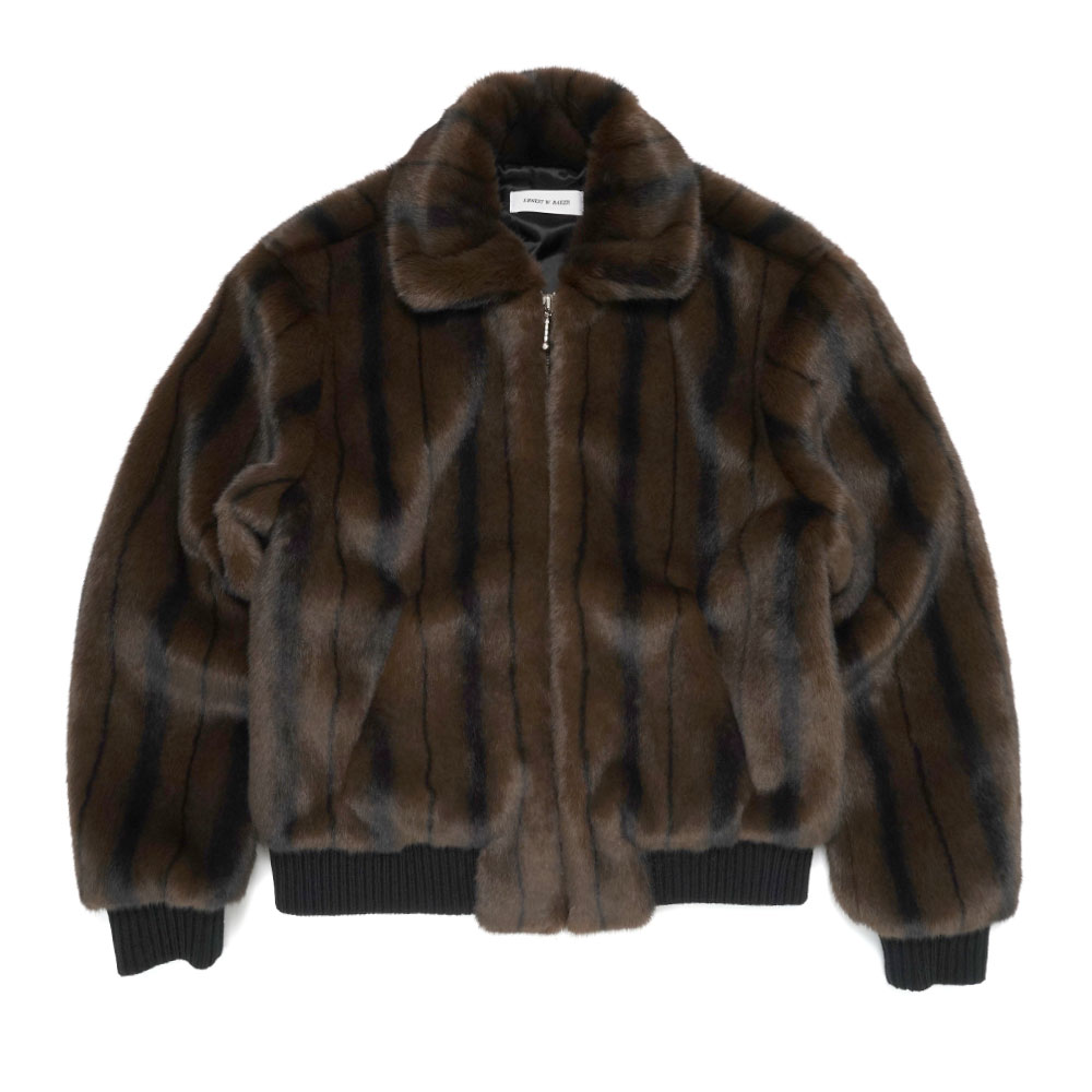 FAUX MINK HARRINGTON JACKET FAUX MINK