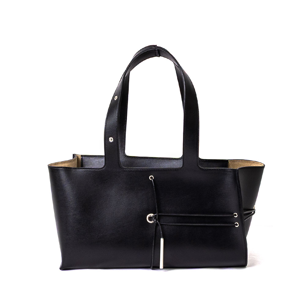 LOAF BAG PUTTY ＋ LEATHER STRING BLACK