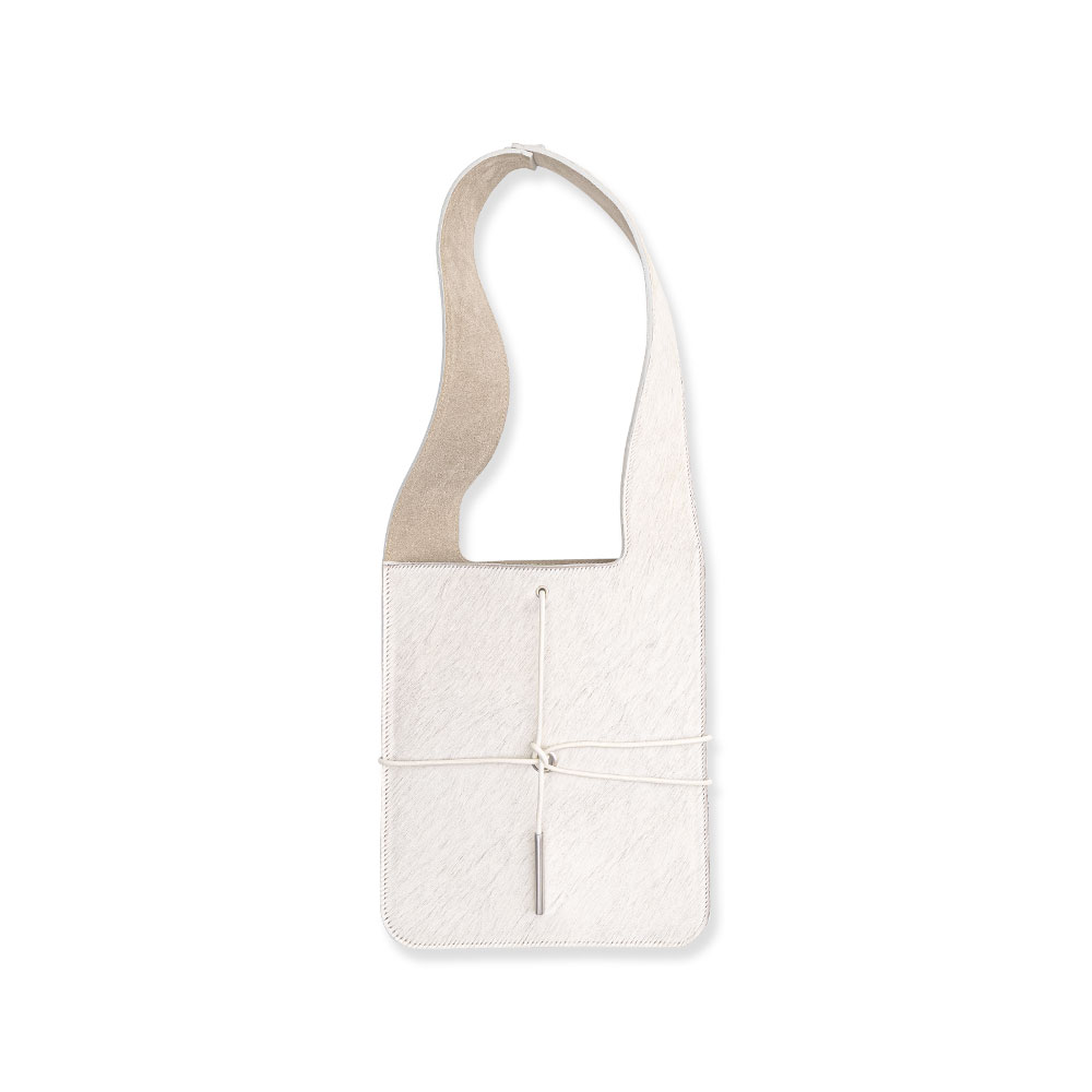 PUB BAG＋LEATHER STRING WHITE