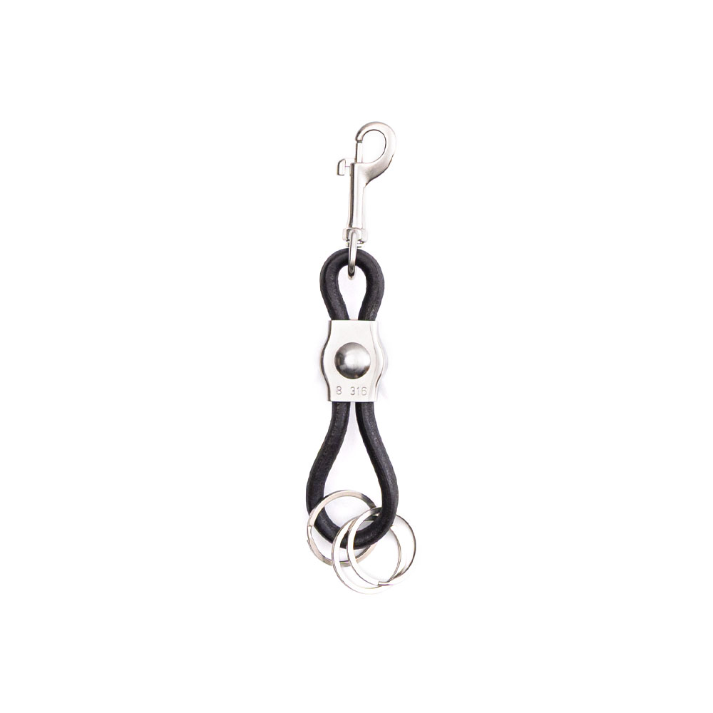 PINCHED KEYRING BLACK