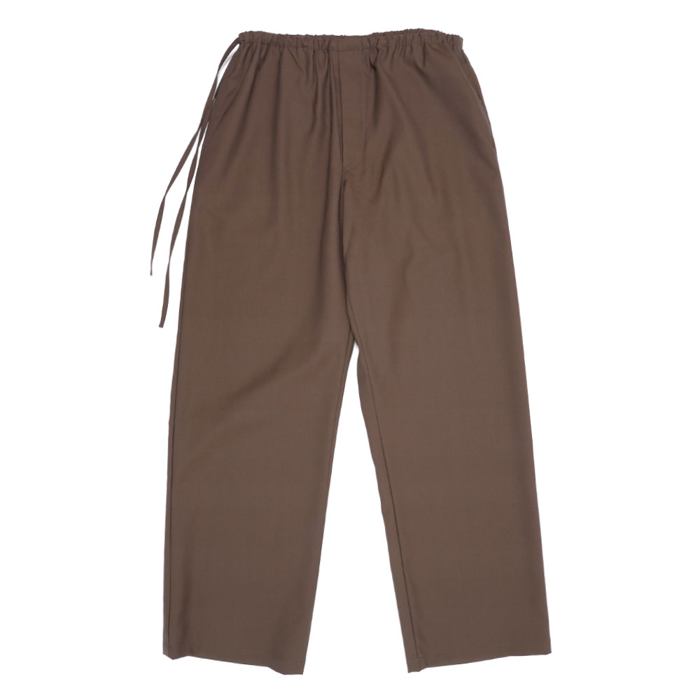 WOOL LOUNGE PANTS DARK BROWN