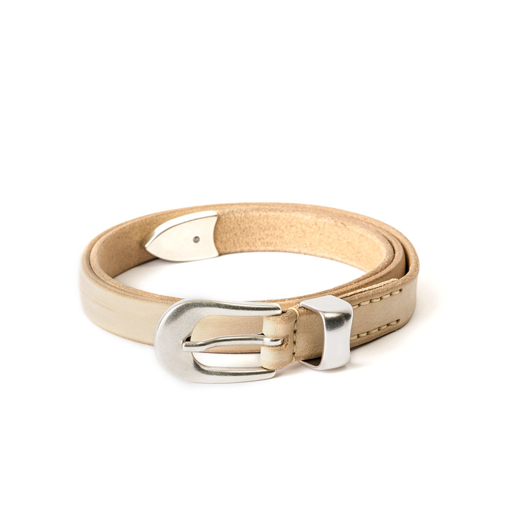 2 CM BELT CHALKY WHITE LEATHER