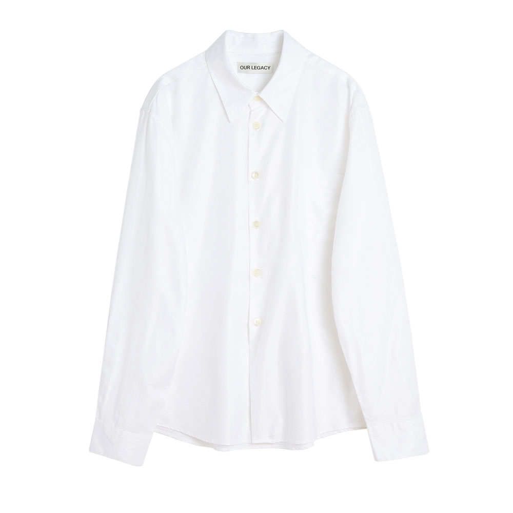 BEYOND SHIRT STATIC WHITE LIQUID OXFORD