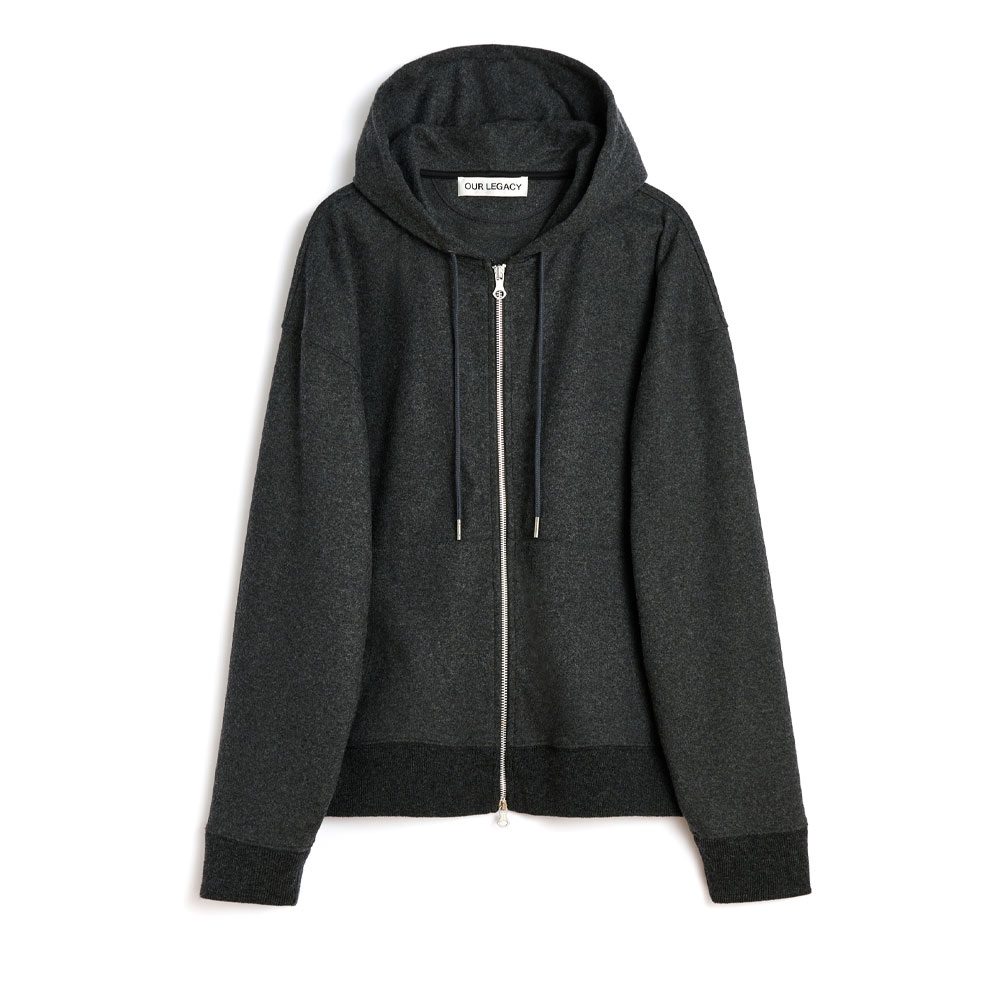 RASCAL HOOD CHARCOAL ELASTIC MELTON