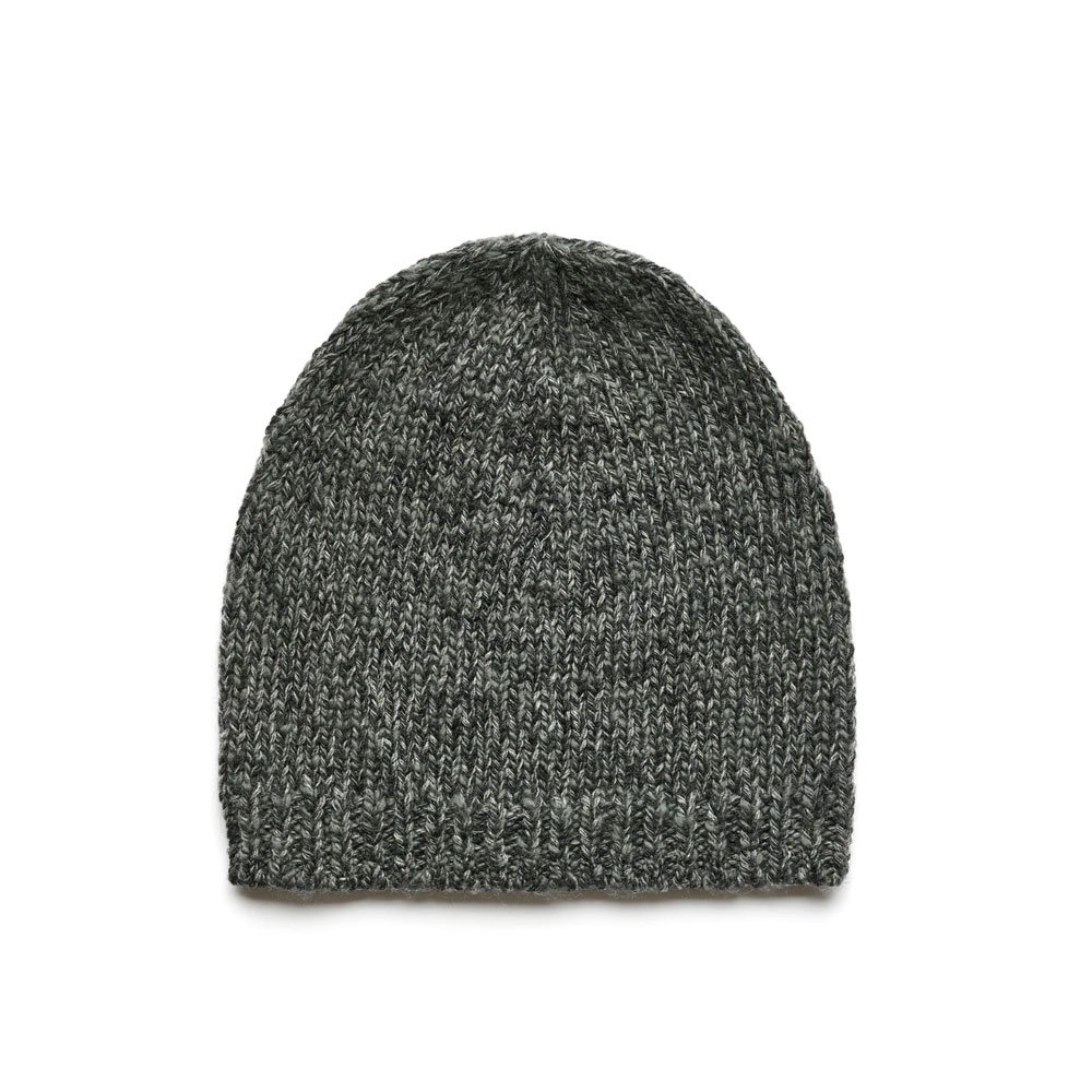 CLASSIC BEANIE SLUB TWISTED ASH GREY WOOL