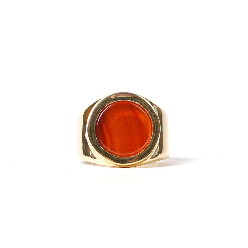 NATURAL STONE RING RED
