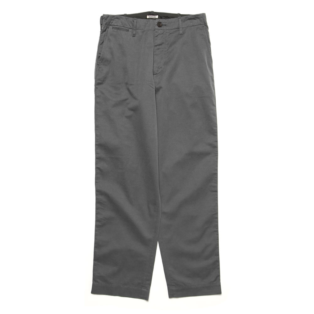 WASHED FINX SATIN WIDE PANTS CHARCOAL GREY