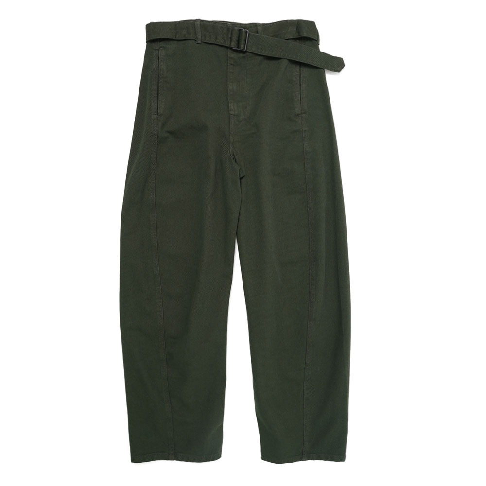 TWISTED BELTED PANTS GREEN