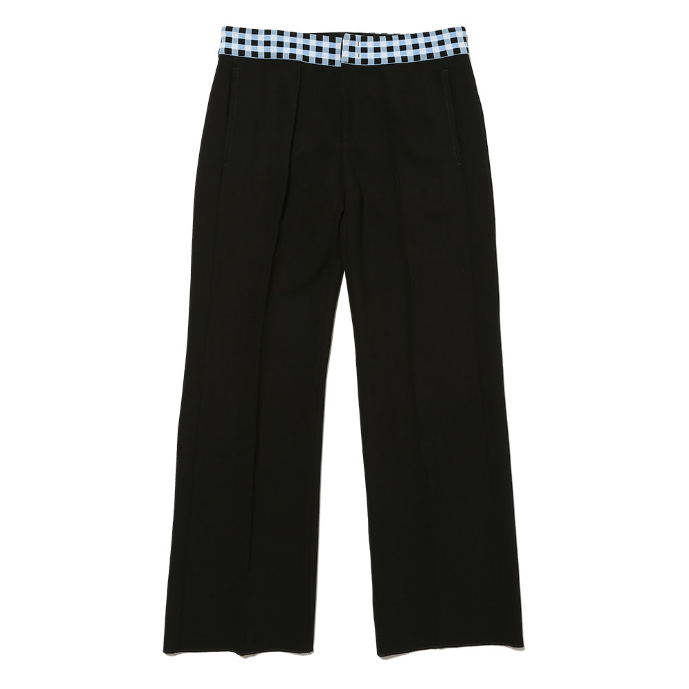 TAILORED TROUSERS w/KNIT WAISTBAND