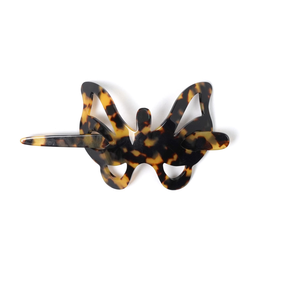 BUTTERFLY HAIR PIN TORTOISE