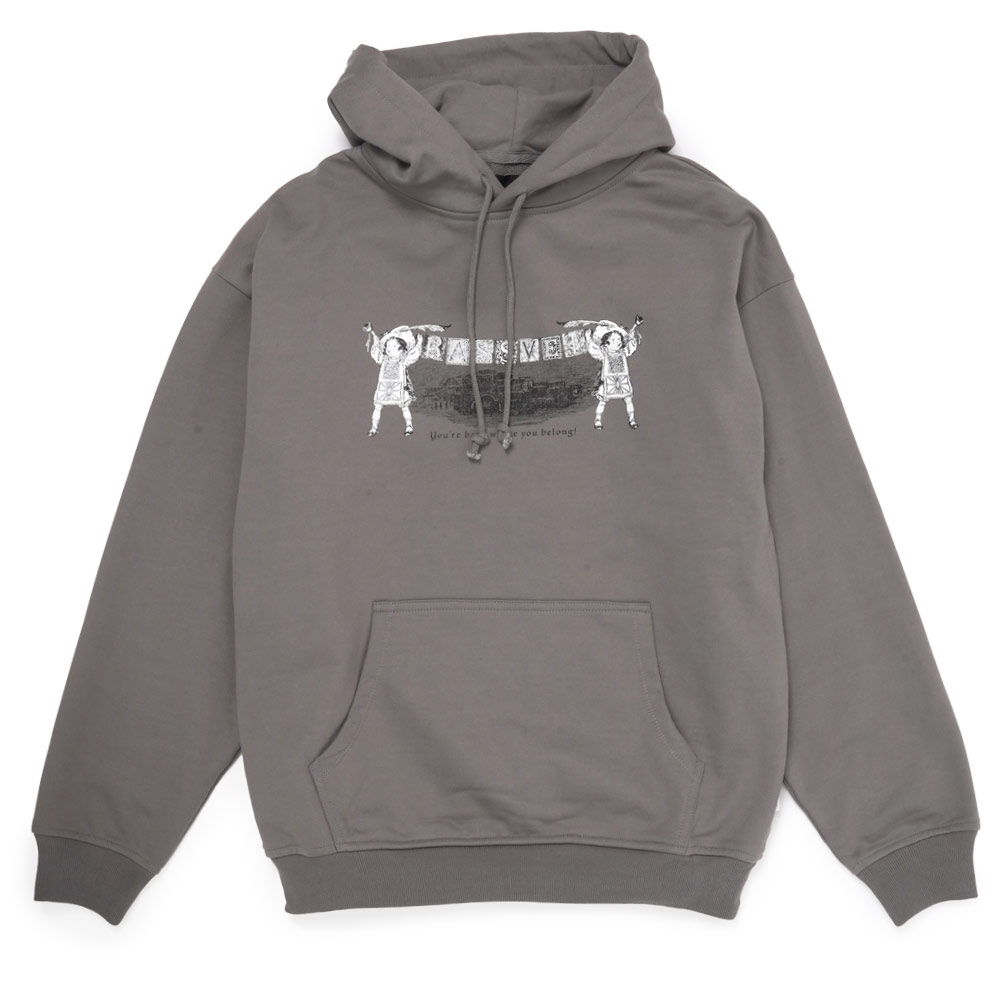 WELCOME HOODIE KNIT DARK GREY