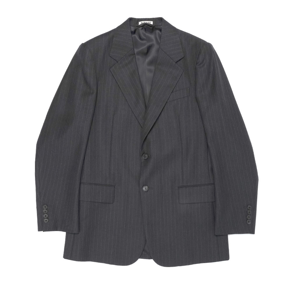 BLUEFACED WOOL JACKET CHARCOAL NAVY STRIPE A25AJ01BS