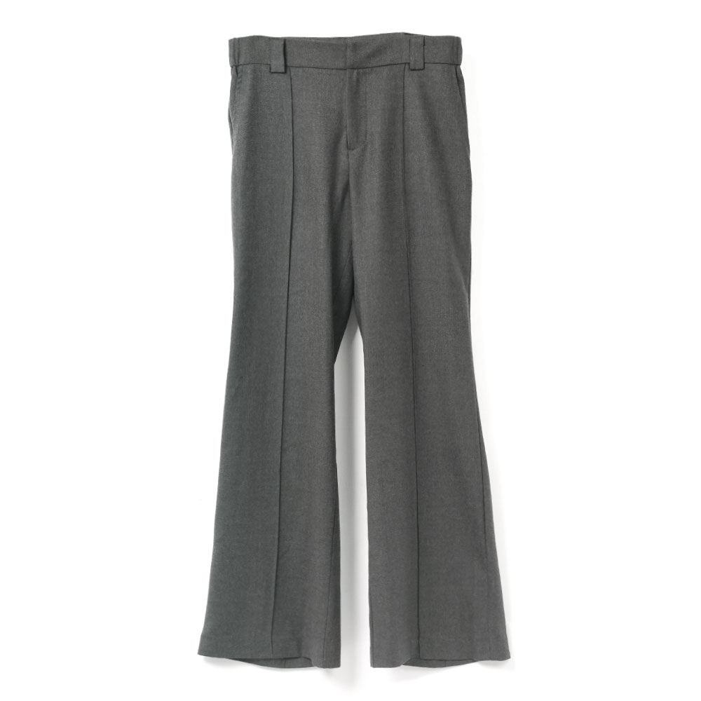 WOOL UNISEX TAILORED TROUSERS CHARCOAL