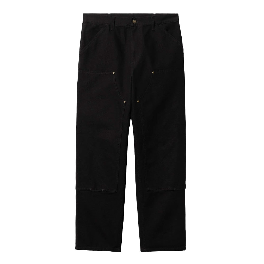 DOUBLE KNEE PANT BLACK RINSED