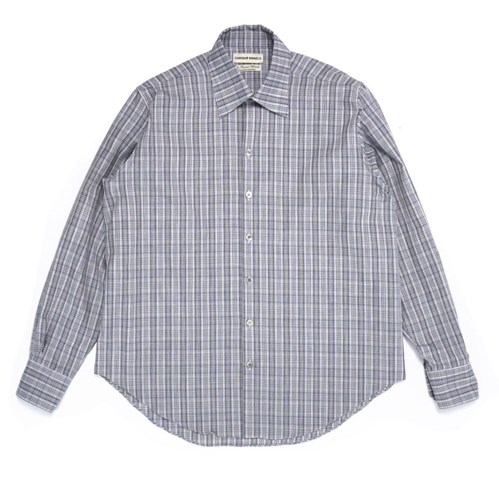 NORMAL SHIRT BLUE/WHITE MULTI CHECK