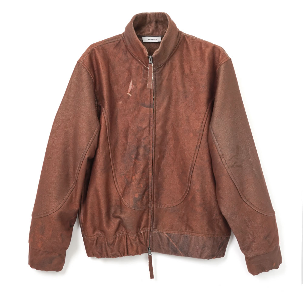 MUDWATER TERRY TRACK JACKET BROWN