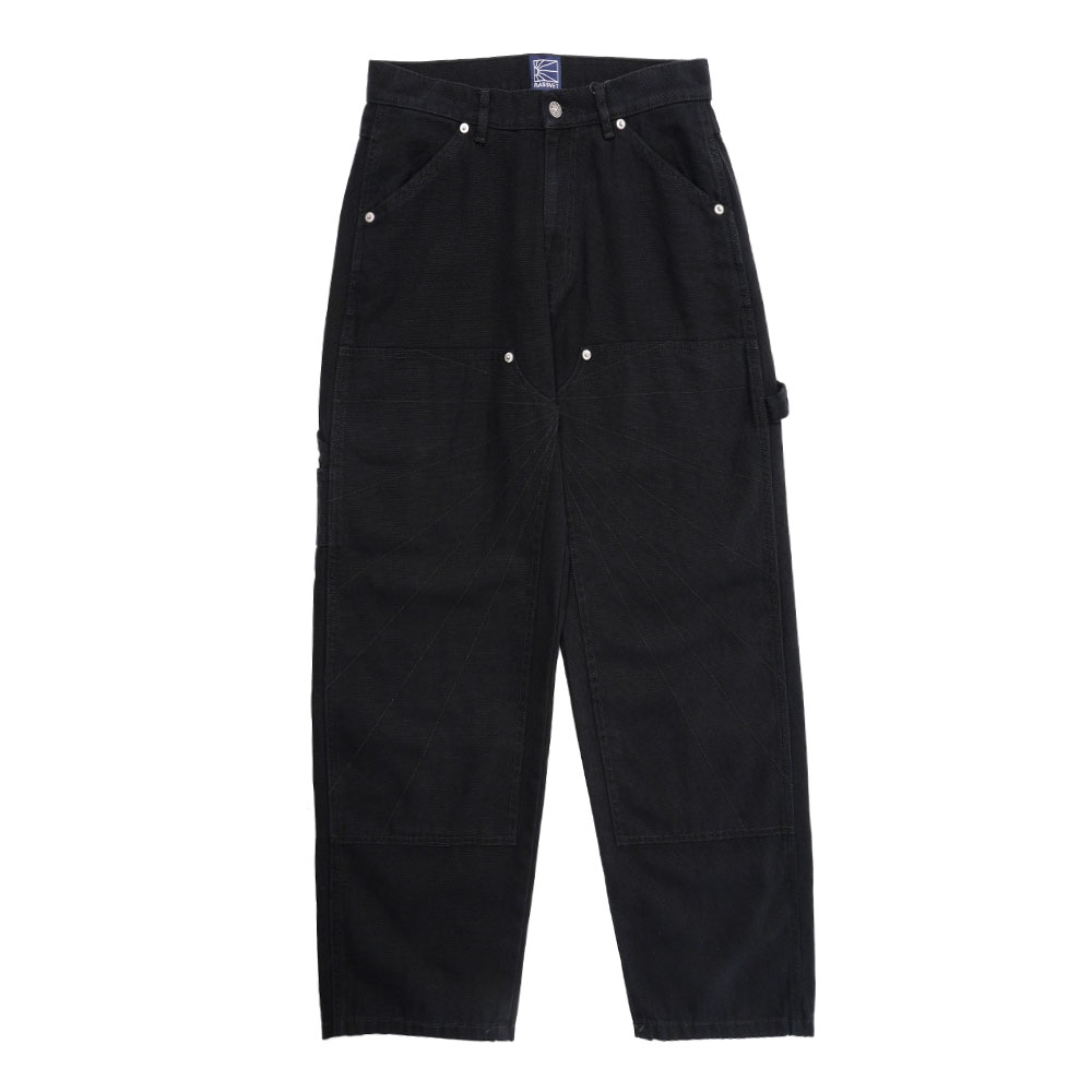 THE NEW LIGHT 2 KNEE CANVAS TROUSERS BLACK