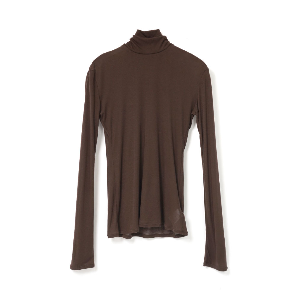 TURTLENECK TOP BROWN