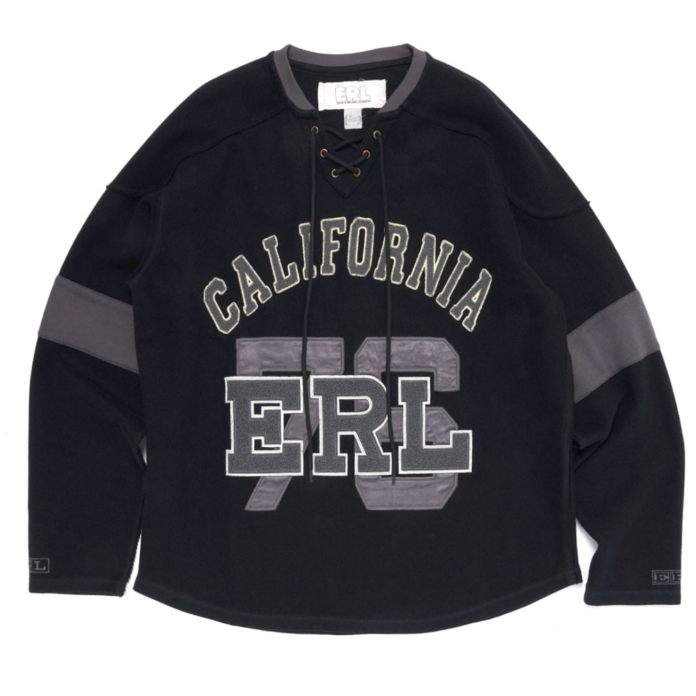 LACED HOCKEY JERSEY BLACK