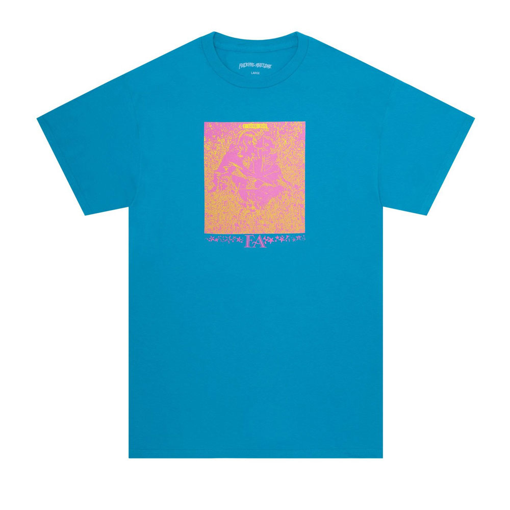 INTERWINED TEE TROPICAL BLUE